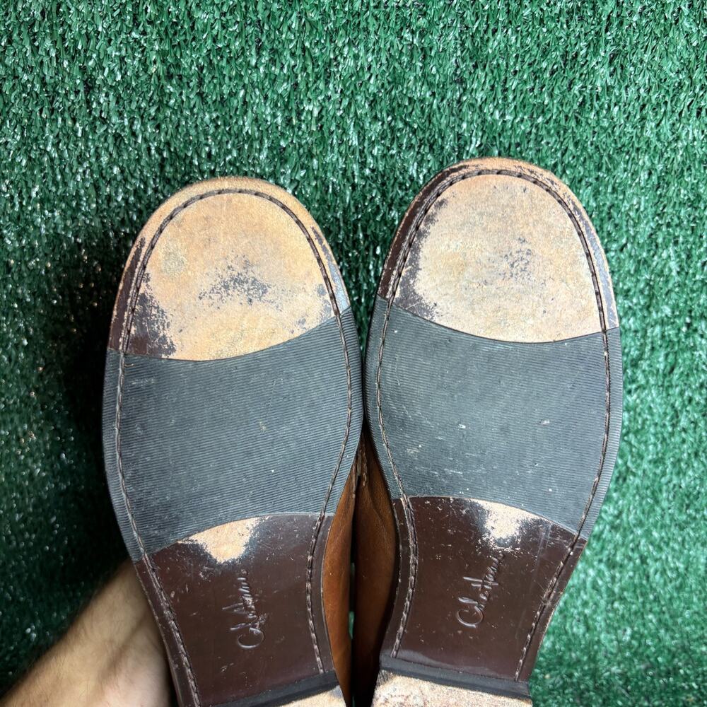 Cole Haan Penny Loafers Leather Slip On Moccasin Classic Brown Womens 11 B - Picture 9 of 13